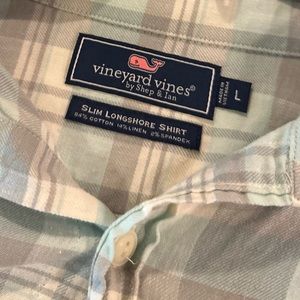 Vineyard Vines Button Down (Thin Flannel) Slim Longshore Shirt size Large